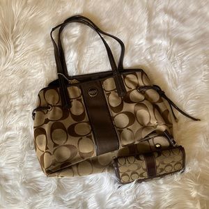 Couch purse w/ matching wallet